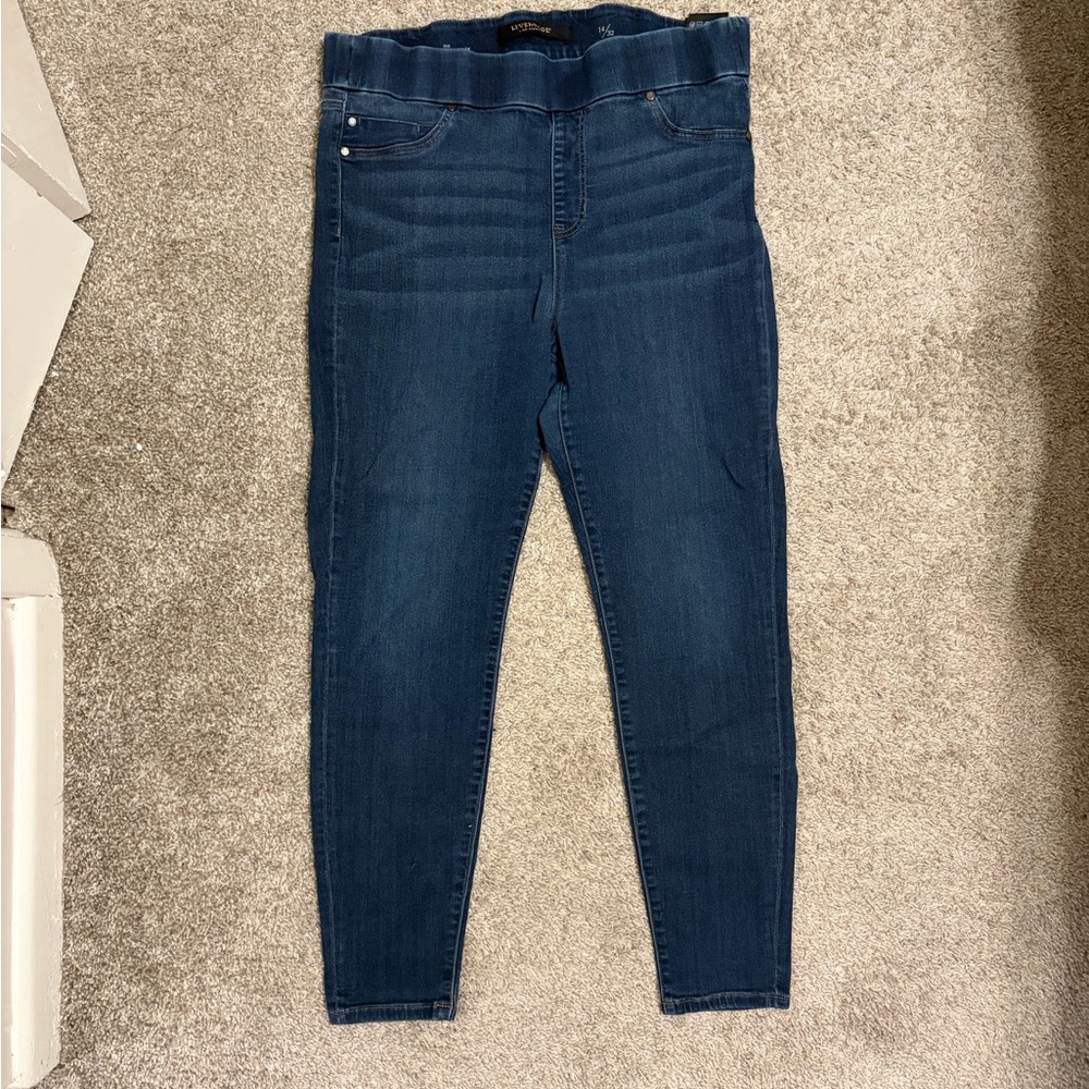 Liverpool Women's Dark Blue High-Rise Skinny Jeggings